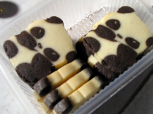 panda shortbread cookies